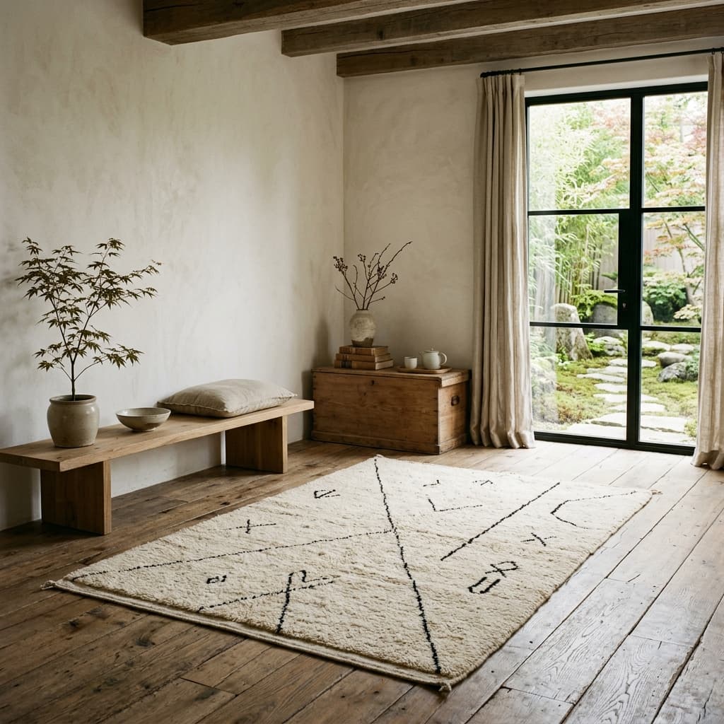 Minimalism and Wabi-Sabi: The Elegance of the Sleek Berber Rug
